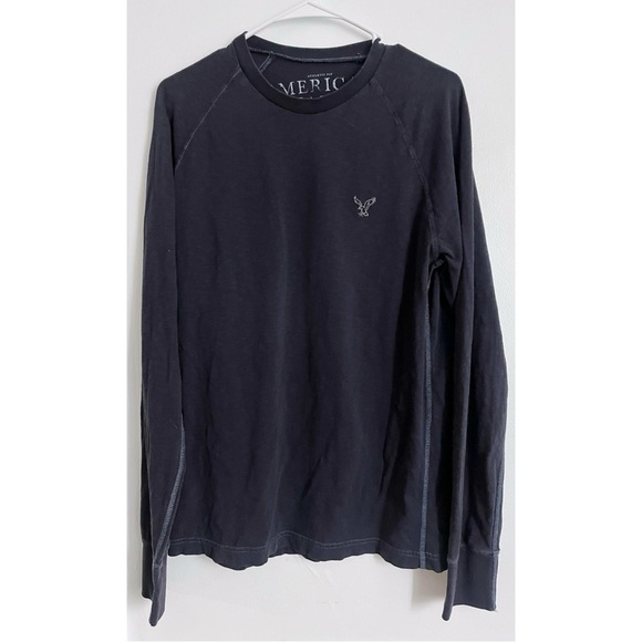 American Eagle Outfitters • Dark Navy Long Sleeve Tee - Picture 1 of 3
